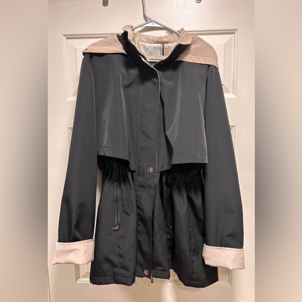 Black and Tan Nautica Rain Coat